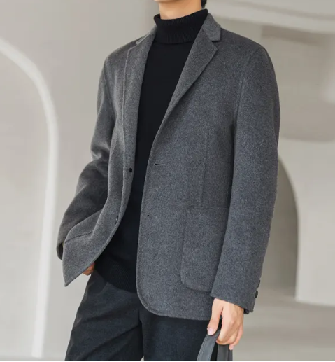 全毛面料男士西服上衣，西服定制